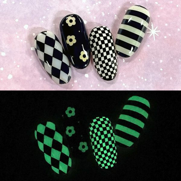 Glow In The Dark Nail Wrap   Daisy Fashion - Image 2