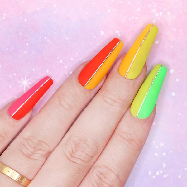 Thin Lines Nail Art Sticker   Holographic Silver For Cheap - Image 4