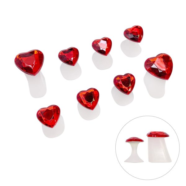 Soft Silicone Pedicure Toe Separator Set   Red Heart Cheap