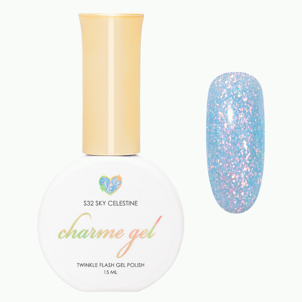 Charme Gel   Twinkle Shimmer S32 Sky Celestine on Sale
