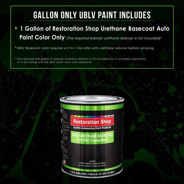Viper Yellow - LOW VOC Urethane Basecoat Auto Paint - Gallon Paint Color Only - Professional High Gloss Automotive, Car, Truck Refinish Coating Discount - Image 2