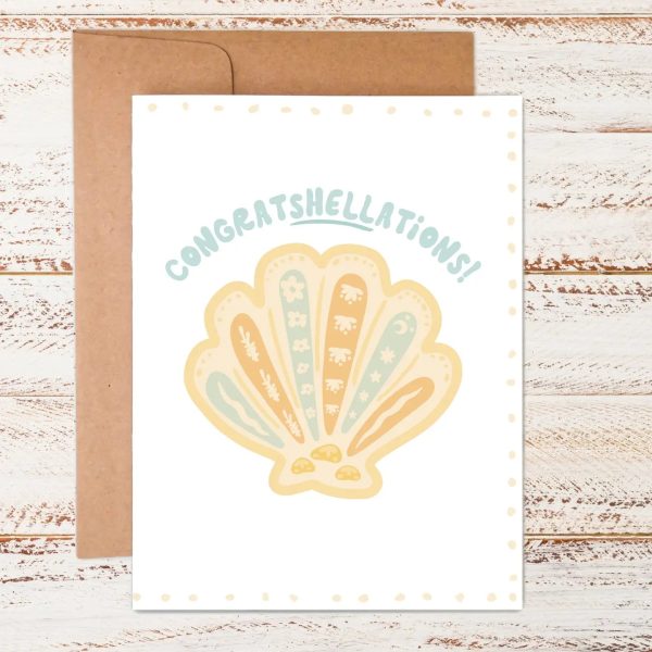 Sunshine + Saltwater - Congratshellations Greeting Card Online Hot Sale